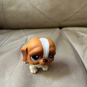 Littlest Pet Shop LPS #76 Saint Bernard Dog 76 puppy Cake Topper Figure Toy